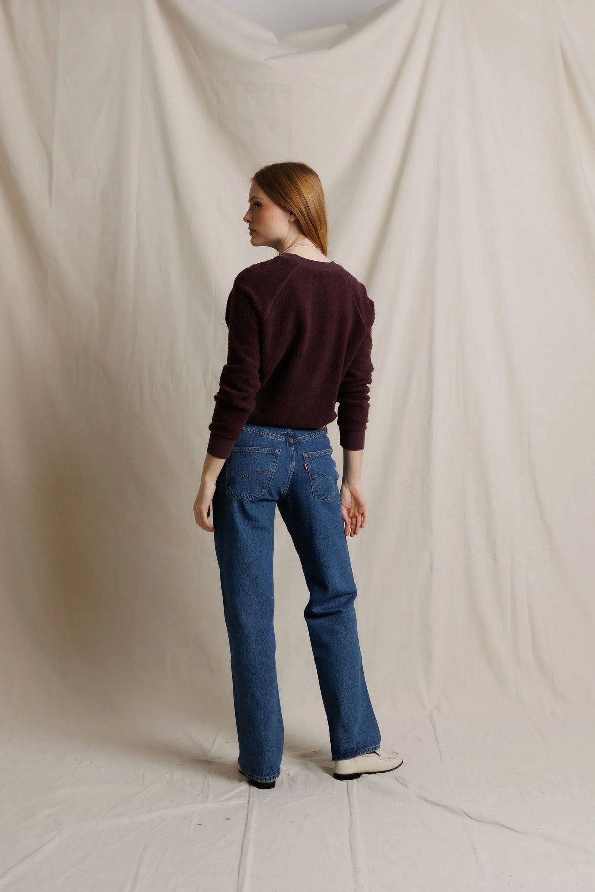 ziggy sweatshirt, cherry lacquer