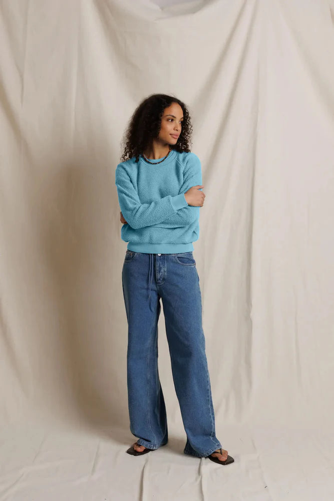 ziggy sweatshirt, milky blue