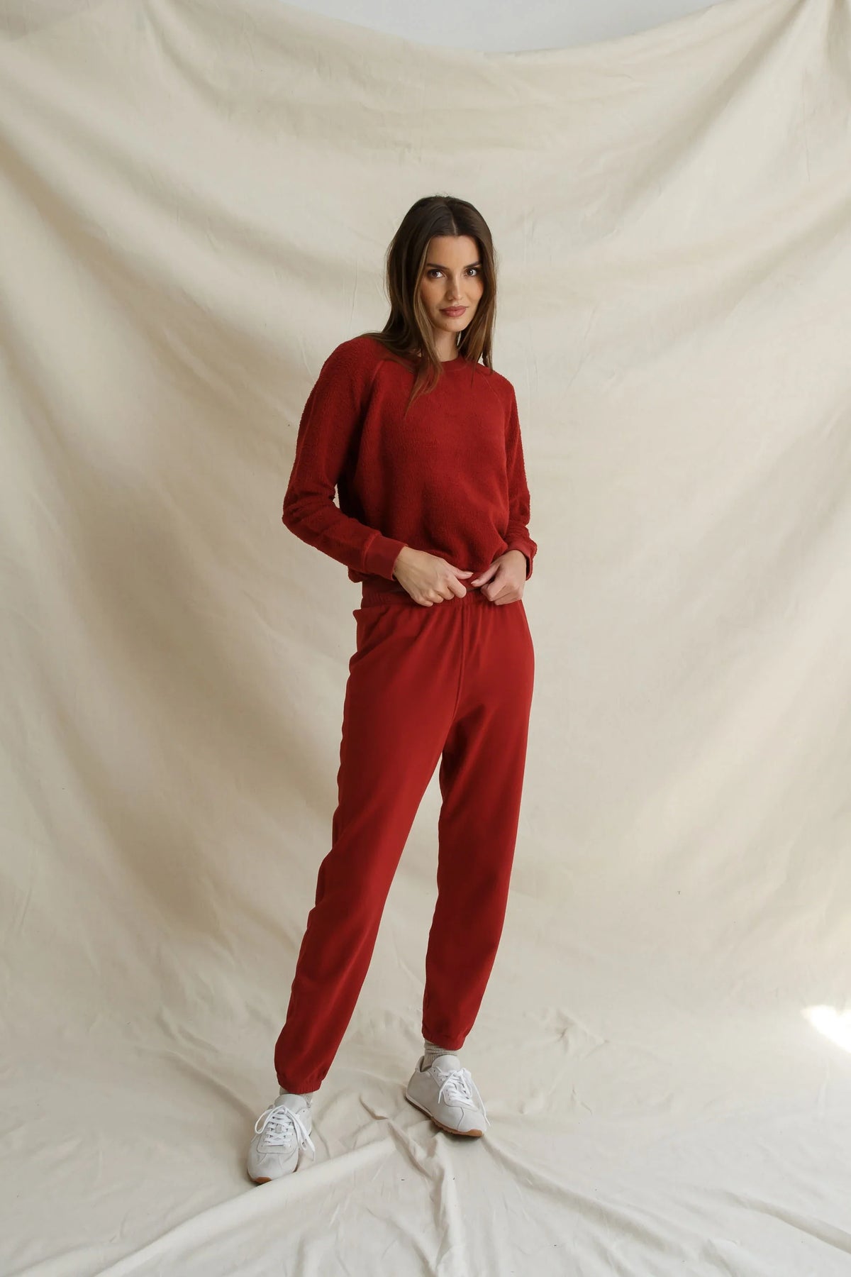 ziggy sweatshirt, ruby red