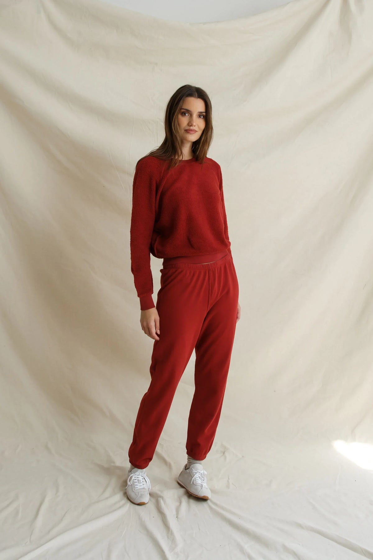 ziggy sweatshirt, ruby red