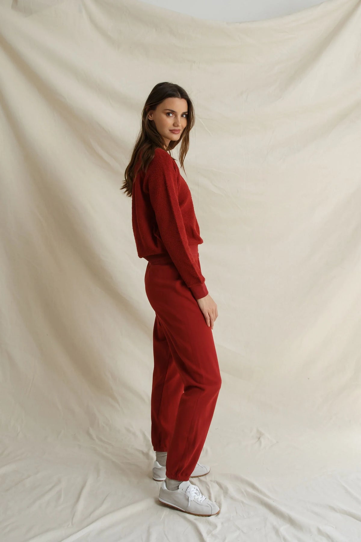ziggy sweatshirt, ruby red